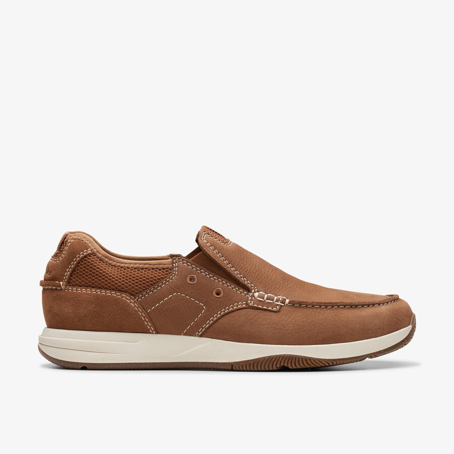 sailview step loafer - lichtbruin nubuck