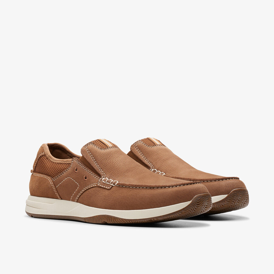 sailview step loafer - lichtbruin nubuck