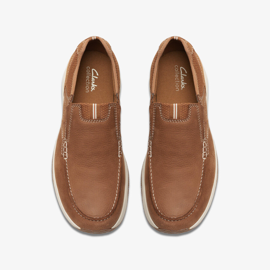 sailview step loafer - lichtbruin nubuck