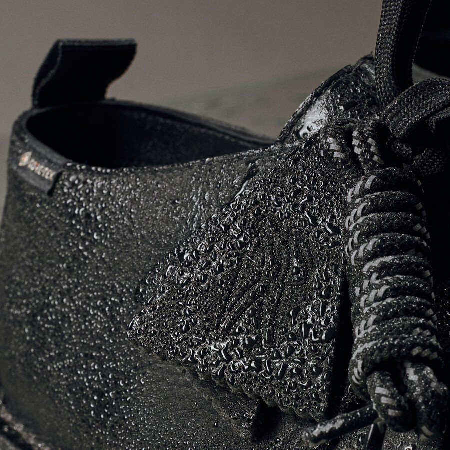 desert trek gore-tex - zwart leer