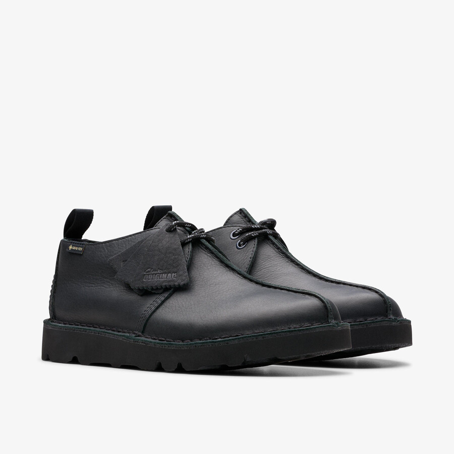 desert trek gore-tex - zwart leer