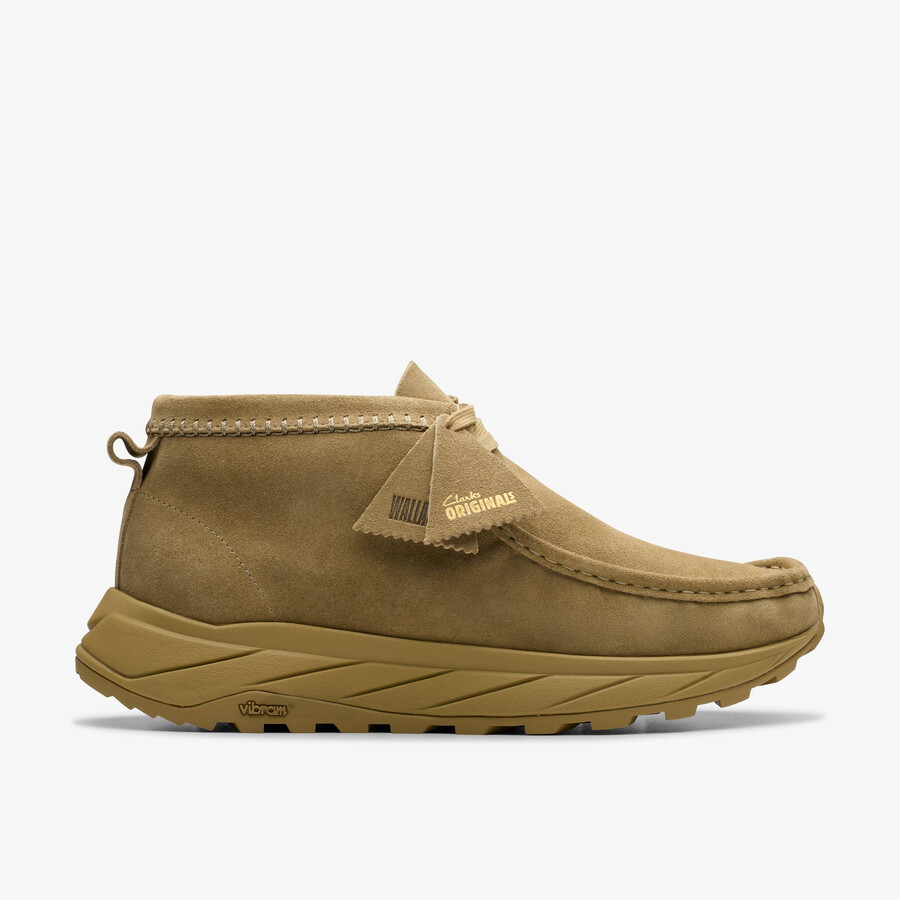 wallabee eden - donker zand suède