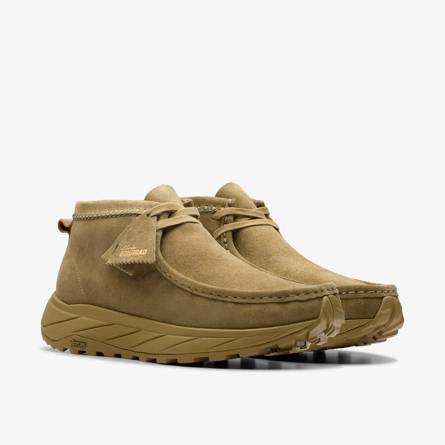 wallabee eden - donker zand suède