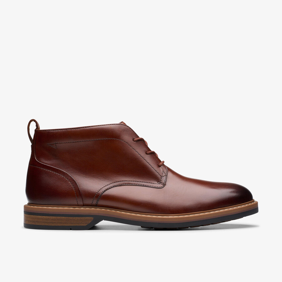 aldwin chukka - middenbruin leer