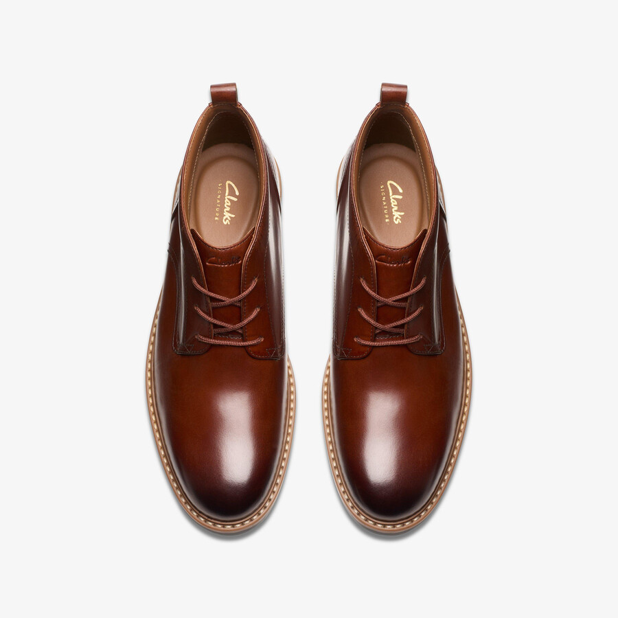 aldwin chukka - middenbruin leer