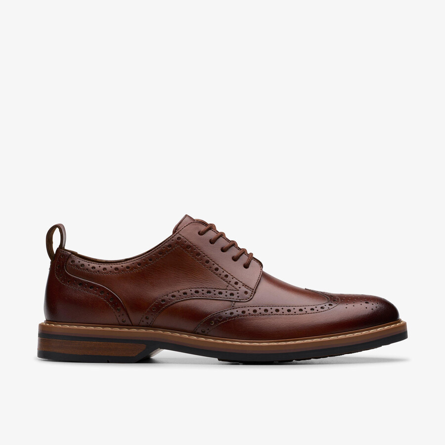 aldwin limit brogue - middelbruin leer