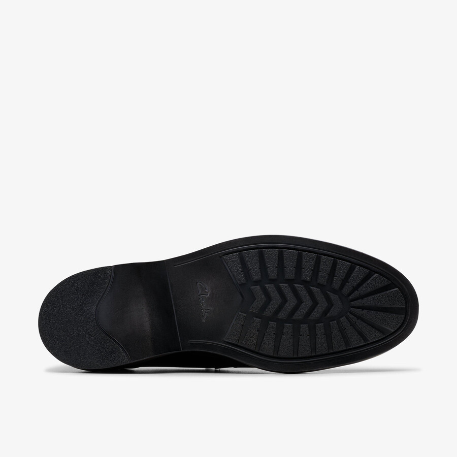 aldwin step loafer - zwart leer