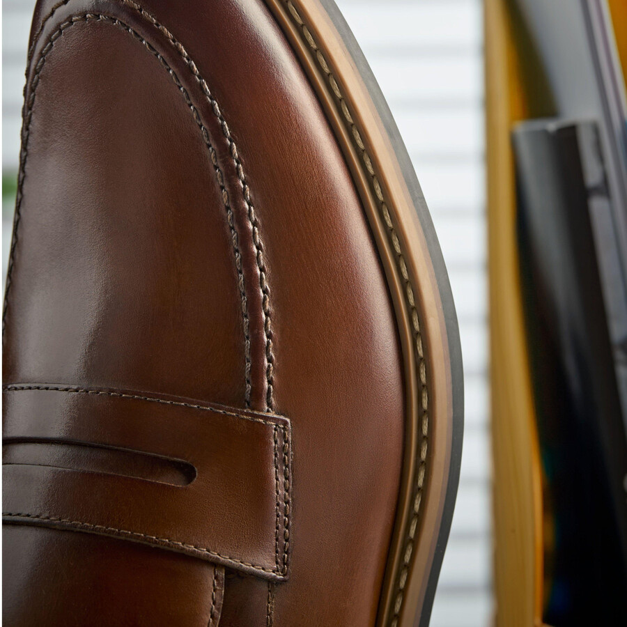 aldwin step loafer - middelbruin leer