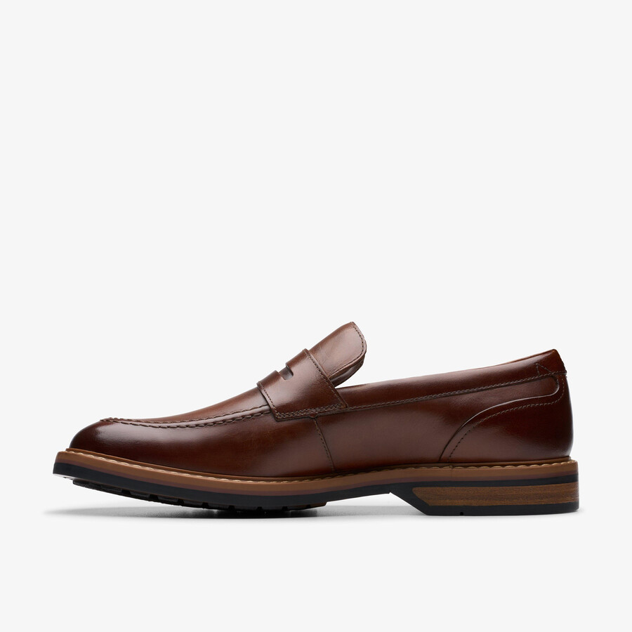 aldwin step loafer - middelbruin leer