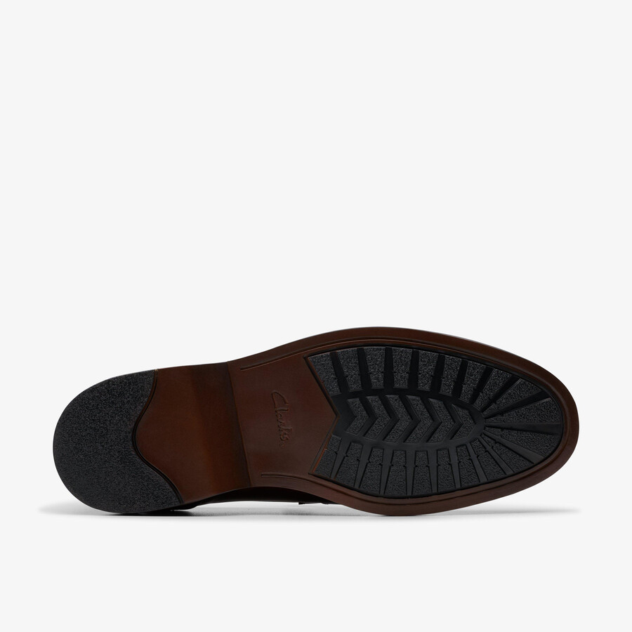 aldwin step loafer - middelbruin leer