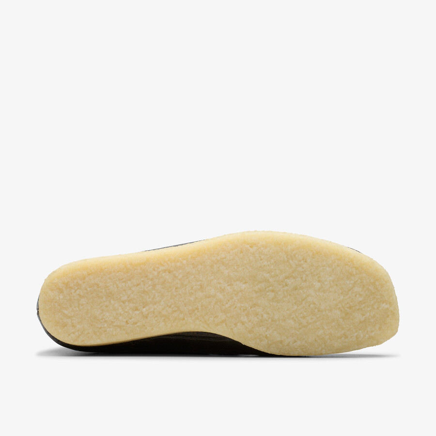 wallabee boot - zwart krokodillenleer