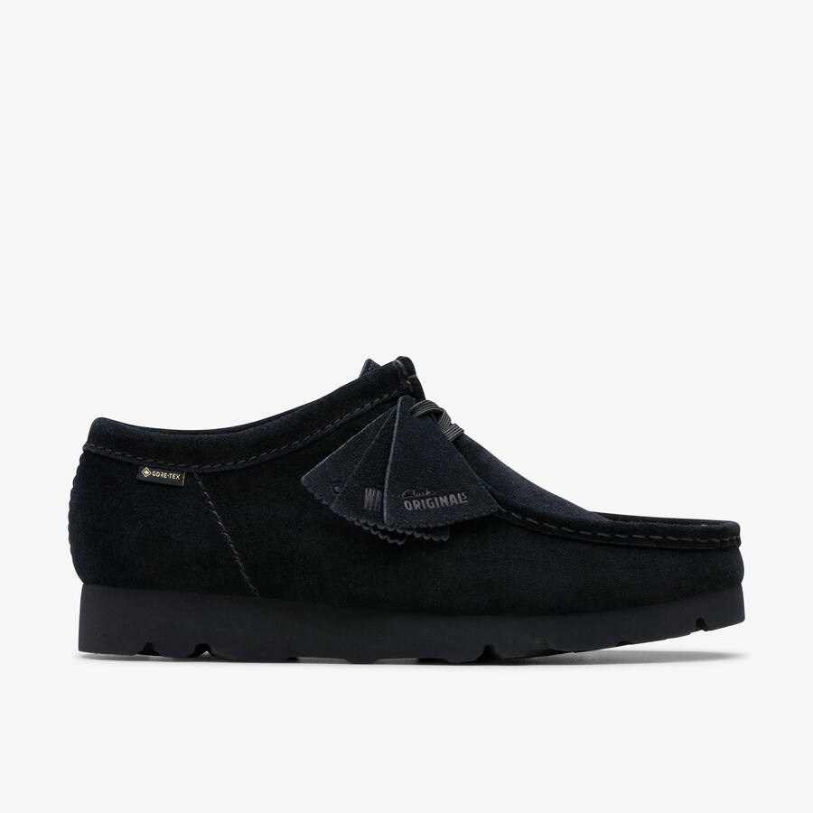wallabee gore-tex - zwart suède