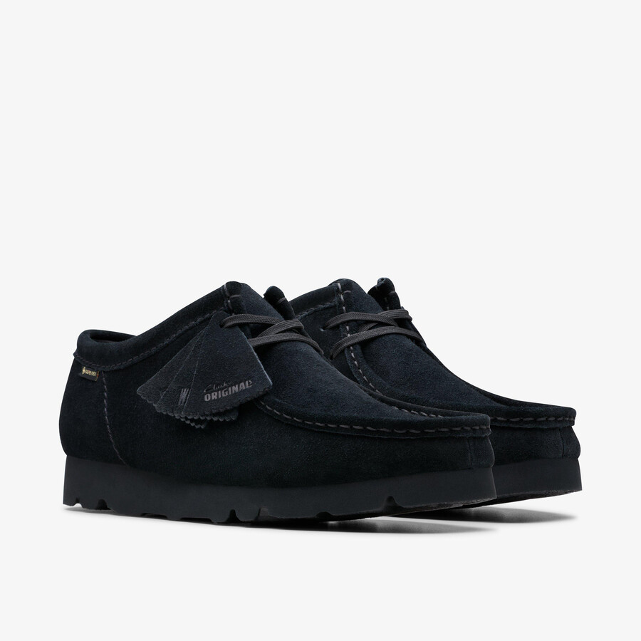 wallabee gore-tex - zwart suède