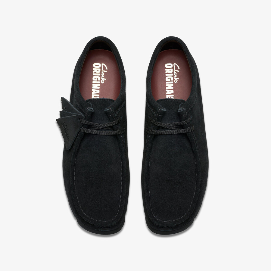 wallabee gore-tex - zwart suède