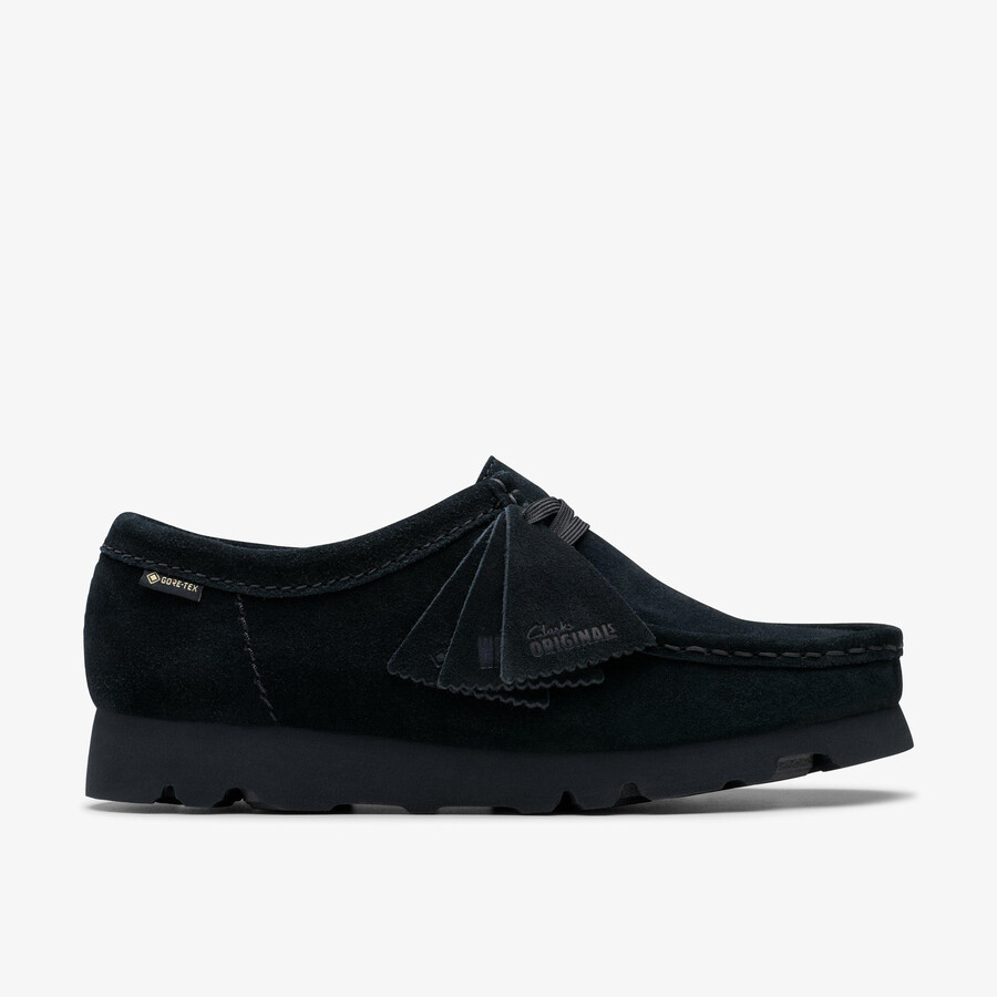 wallabee gore-tex - zwart suède