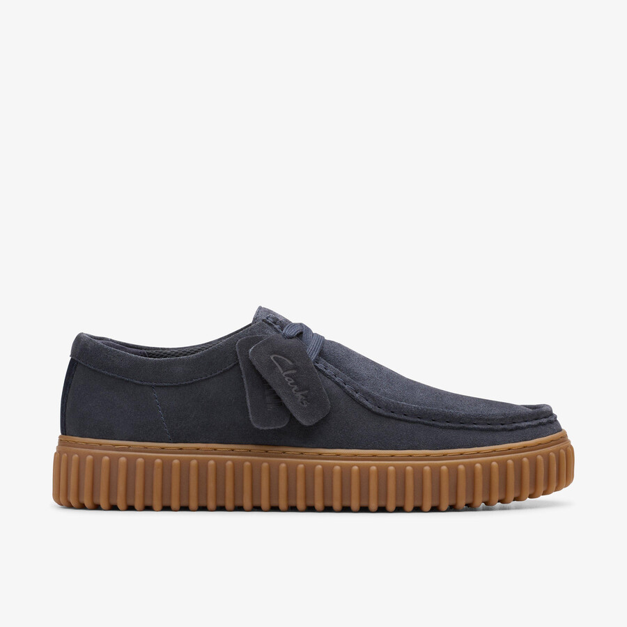 torhill lo - marineblauw suède
