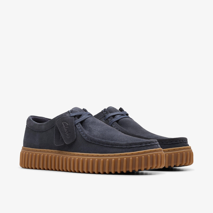 torhill lo - marineblauw suède