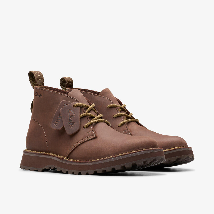 solsbury desert boot - donkerbruin leer