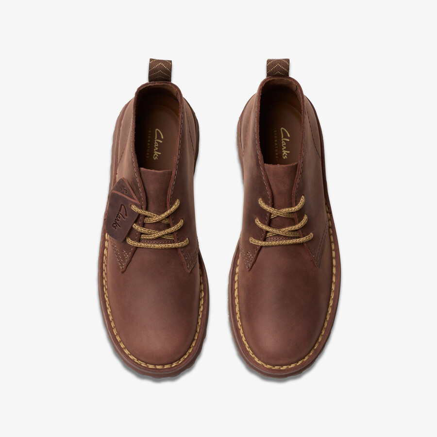 solsbury desert boot - donkerbruin leer
