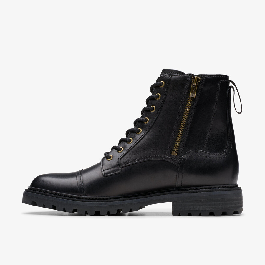 clarkridge hi - zwart leer