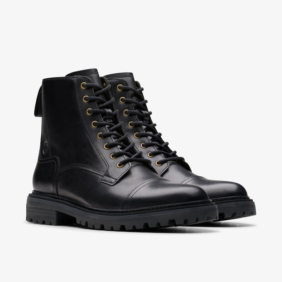 clarkridge hi - zwart leer