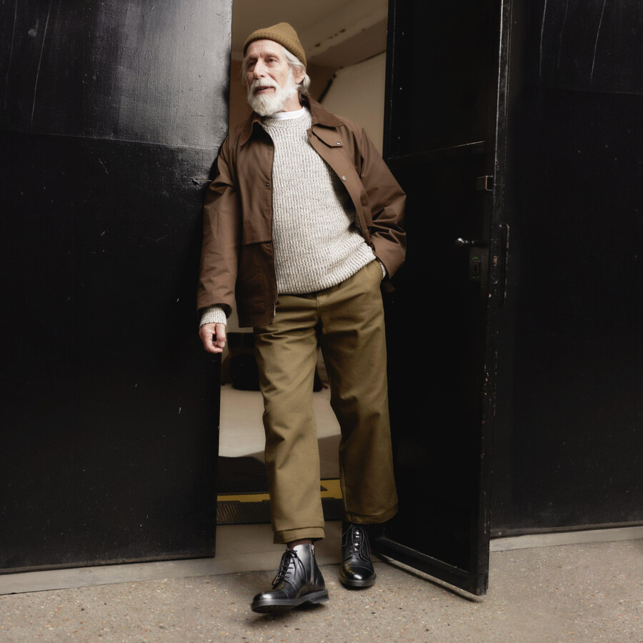 aldwin cap - zwart leer