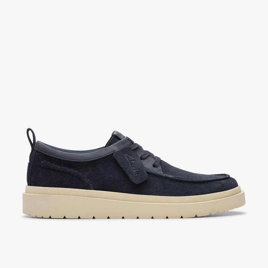 polden moc - marineblauw suède