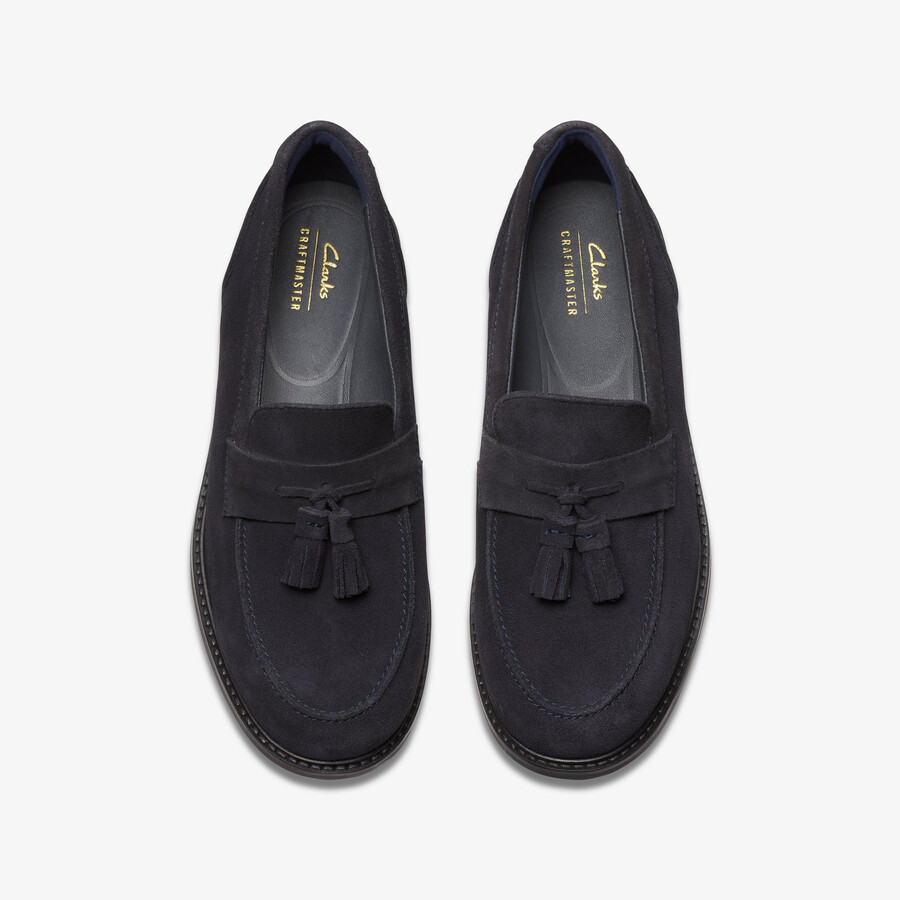 craft arlo step - marineblauw suède