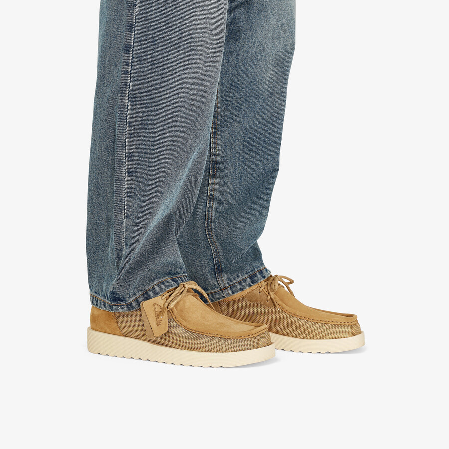 wallabee ftr 2 lo - donker zand combinatie