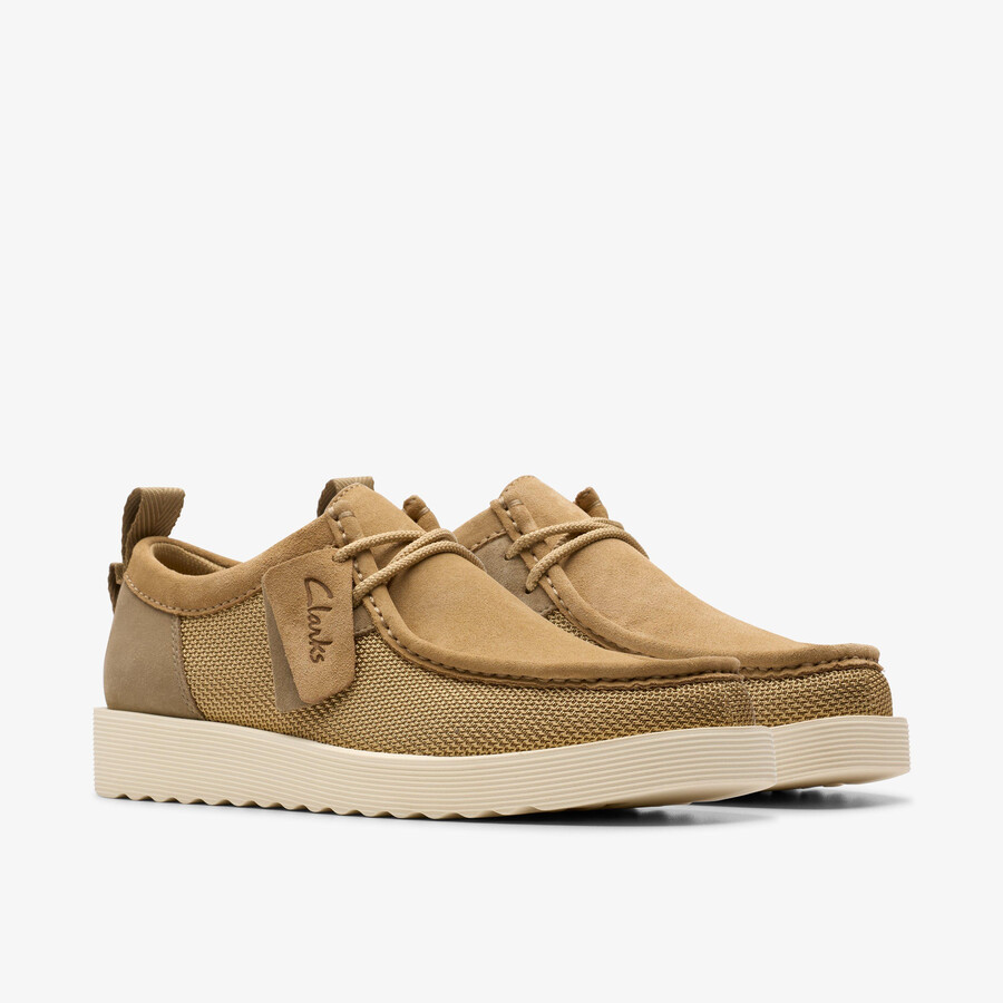 wallabee ftr 2 lo - donker zand combinatie