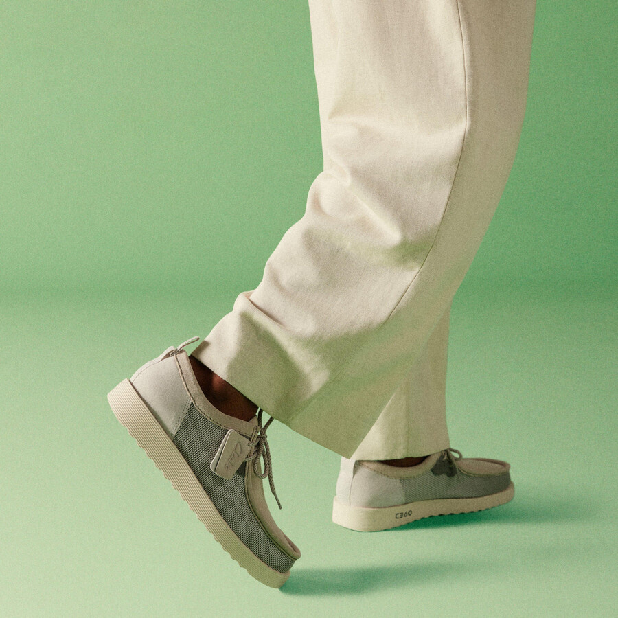 wallabee ftr 2 lo - witte combinatie