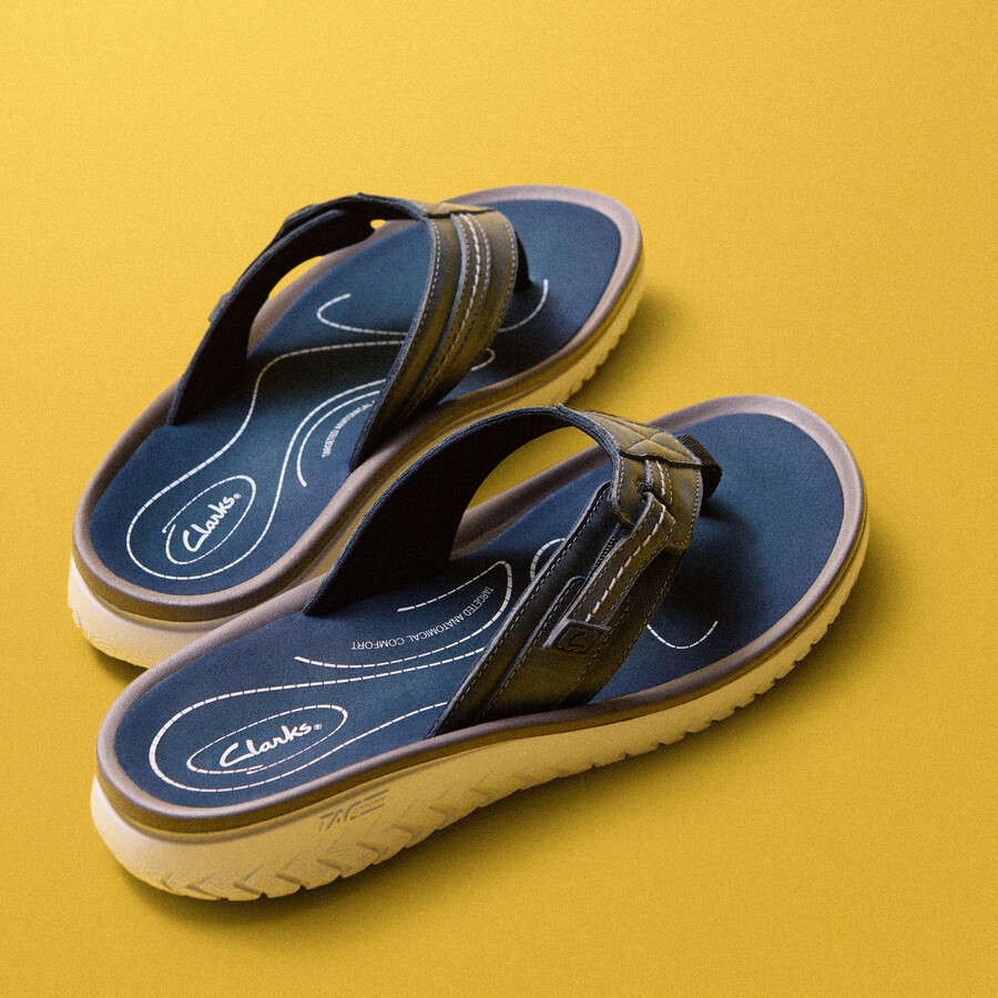 wesley sun - marineblauw leer