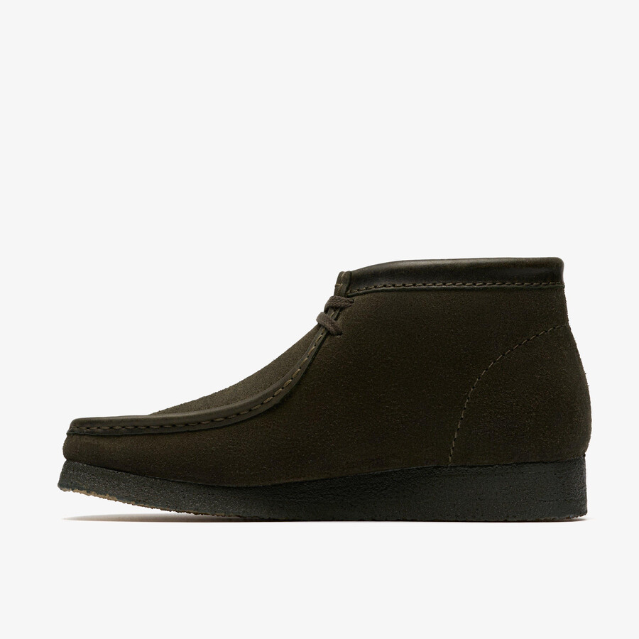 wallabee boot - loden groen suède