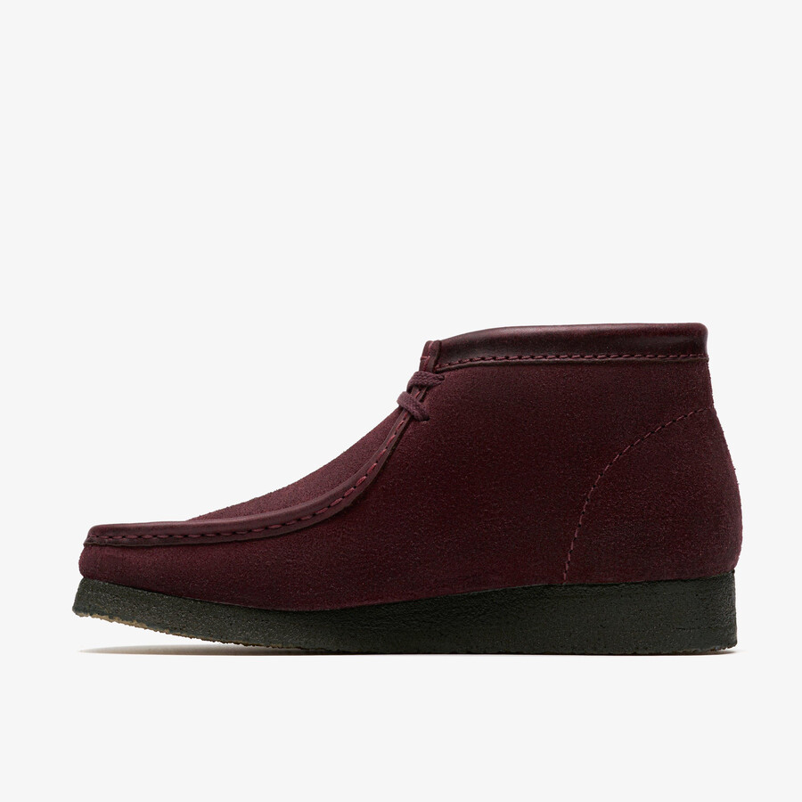 wallabee boot - paarse druivenkleurige suède