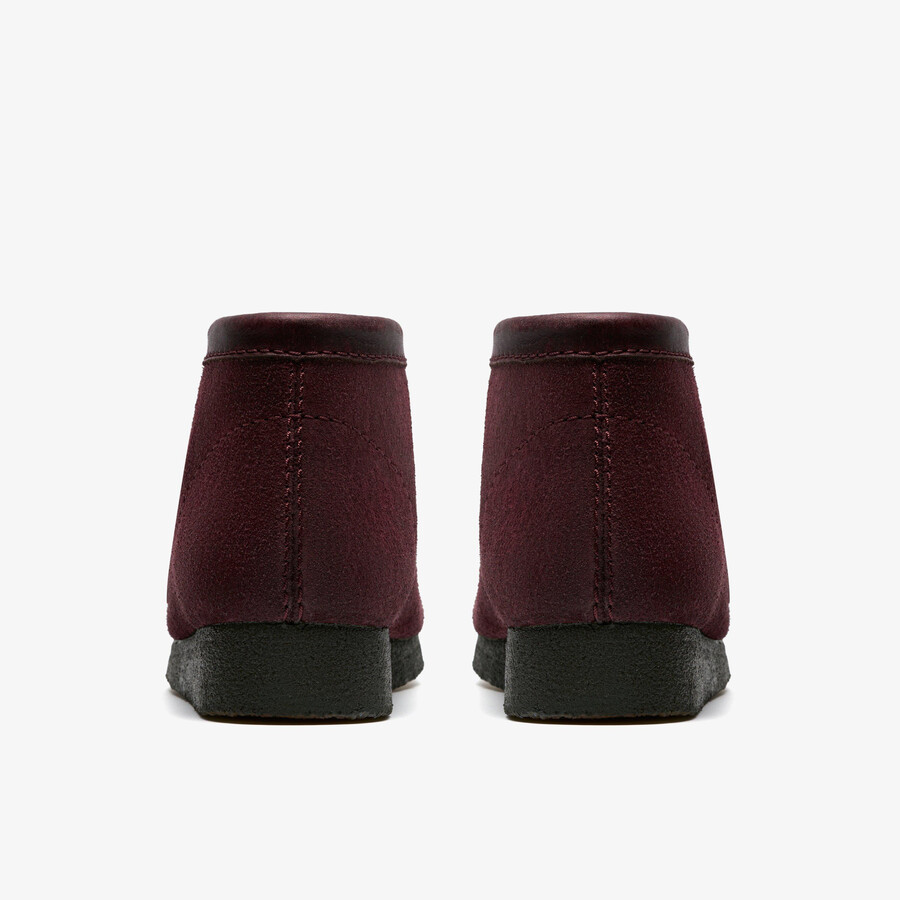 wallabee boot - paarse druivenkleurige suède