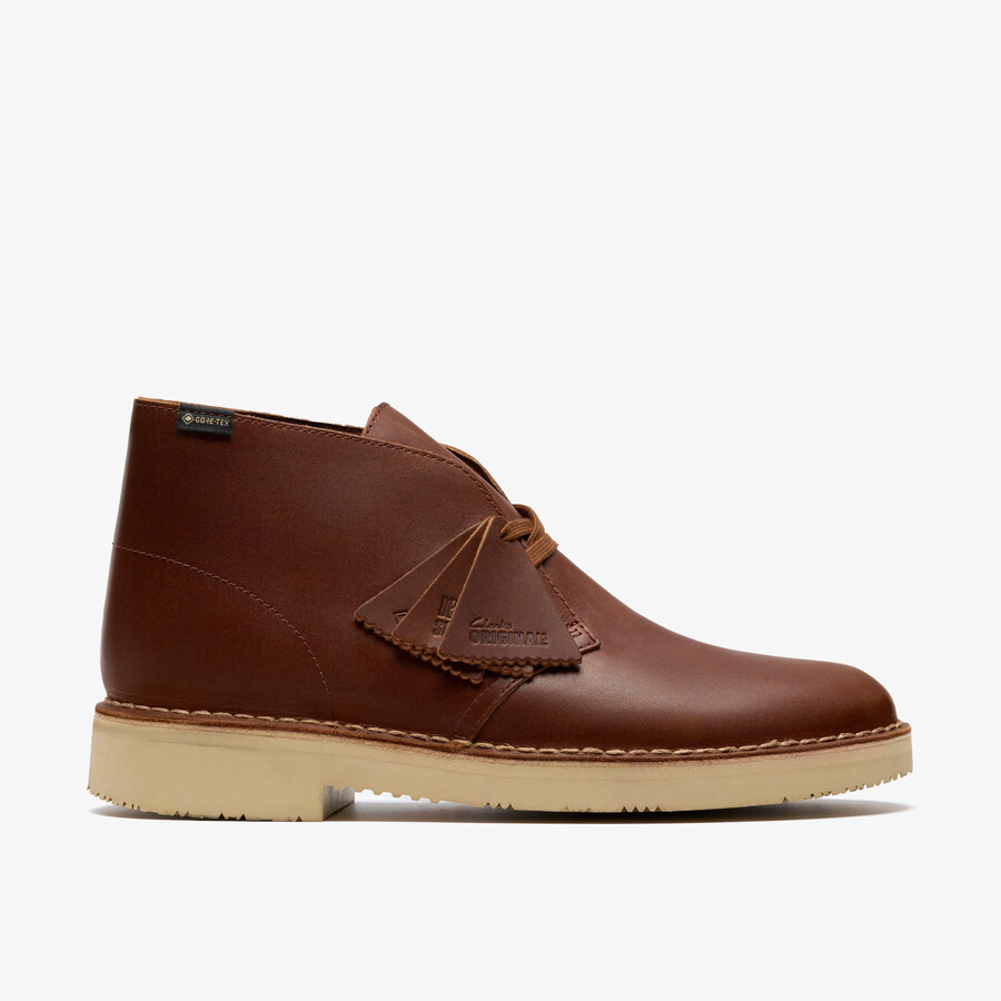 desert boot gore-tex - bruin leer