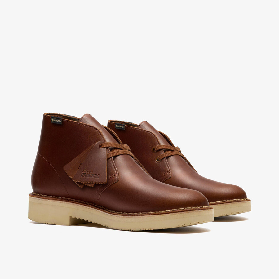 desert boot gore-tex - bruin leer