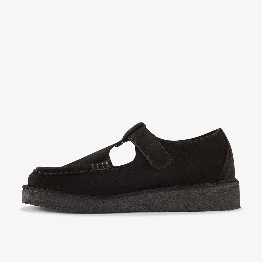 nomad t-bar - zwart suède