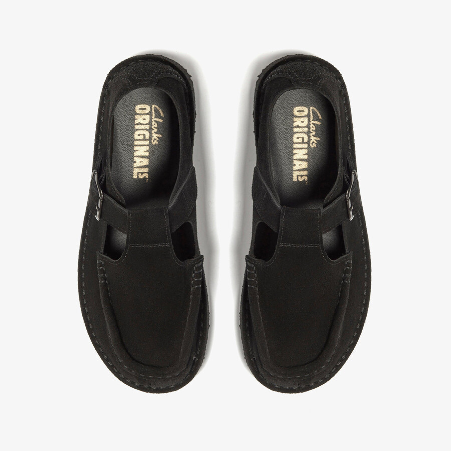 nomad t-bar - zwart suède