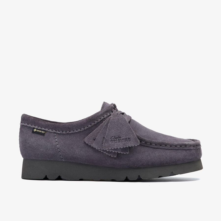 wallabee gore-tex - paarsgrijs suède