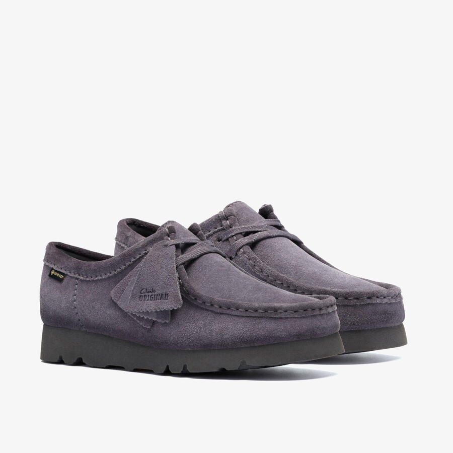 wallabee gore-tex - paarsgrijs suède