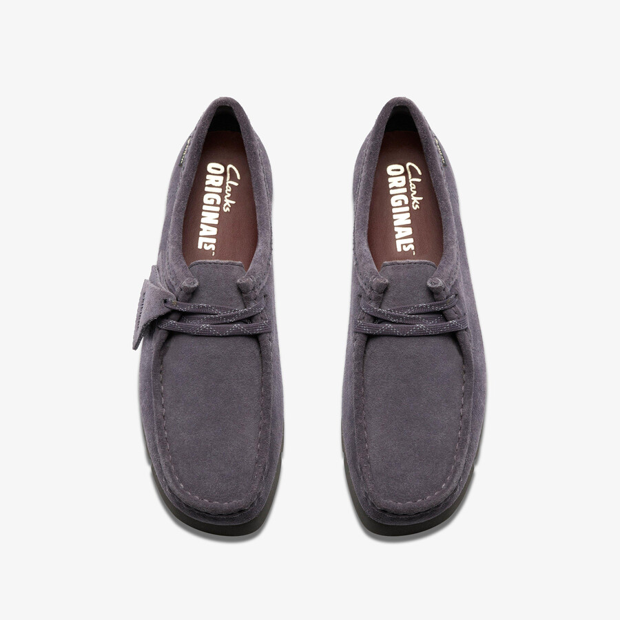 wallabee gore-tex - paarsgrijs suède