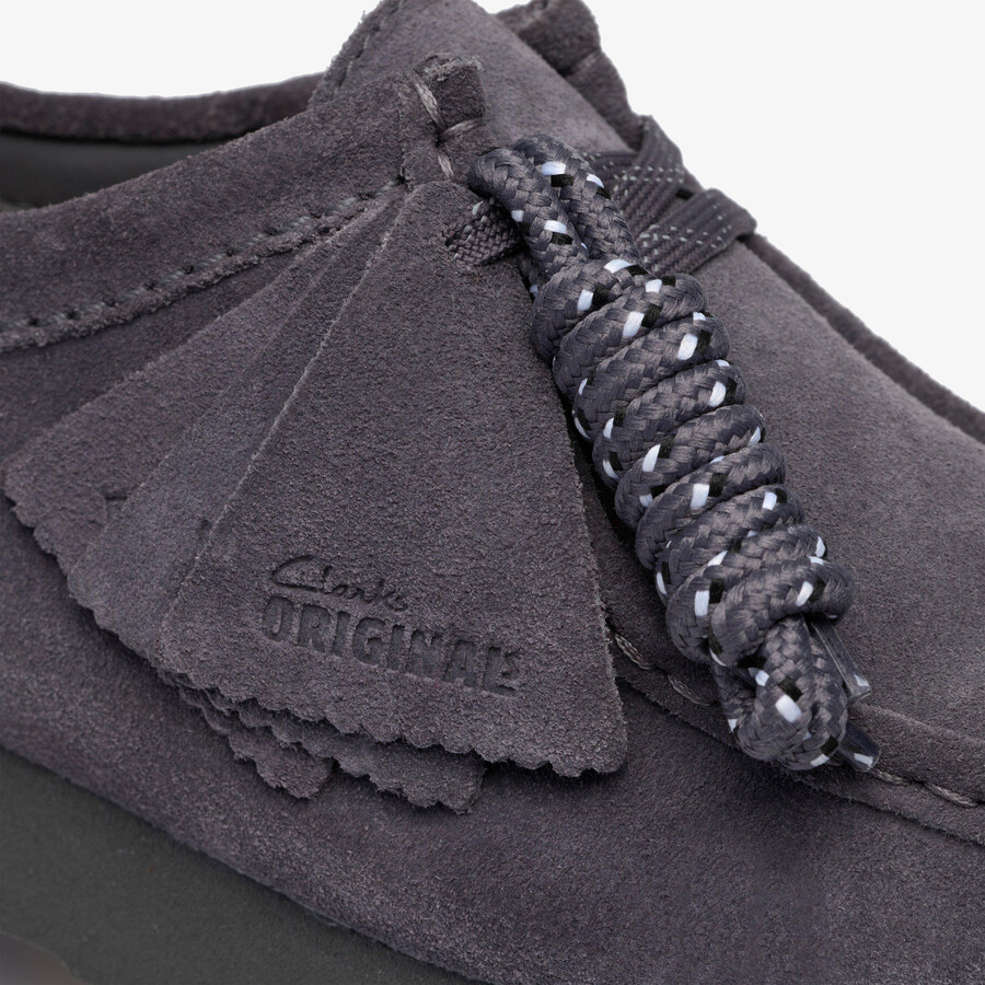 wallabee gore-tex - paarsgrijs suède
