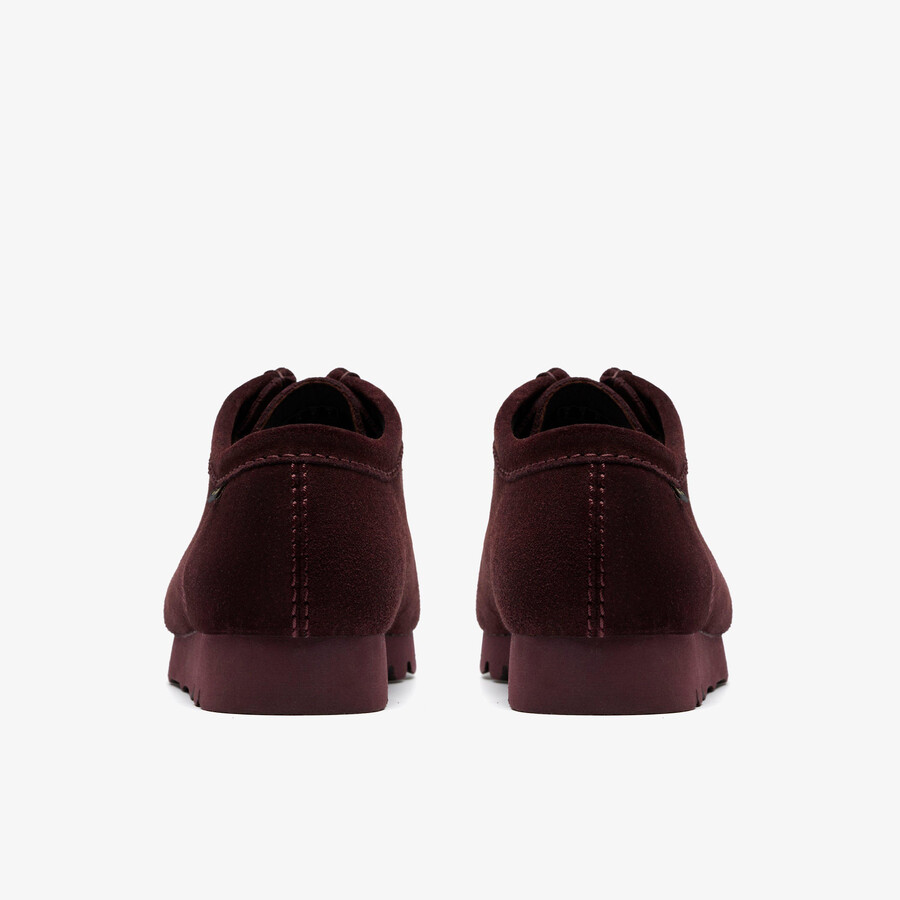 wallabee gore-tex - paarse druivenkleurige suède