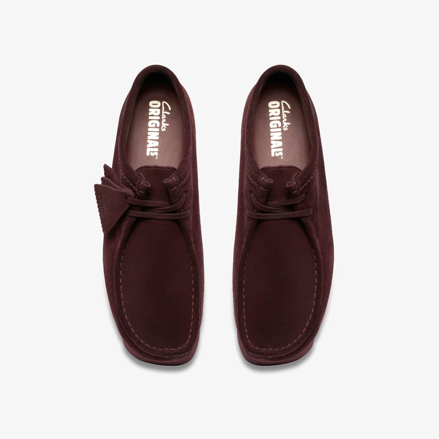 wallabee gore-tex - paarse druivenkleurige suède