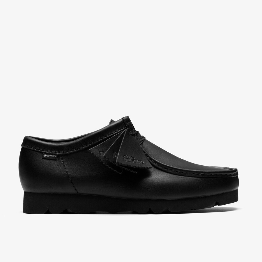 wallabee gore-tex - zwartzwart leer