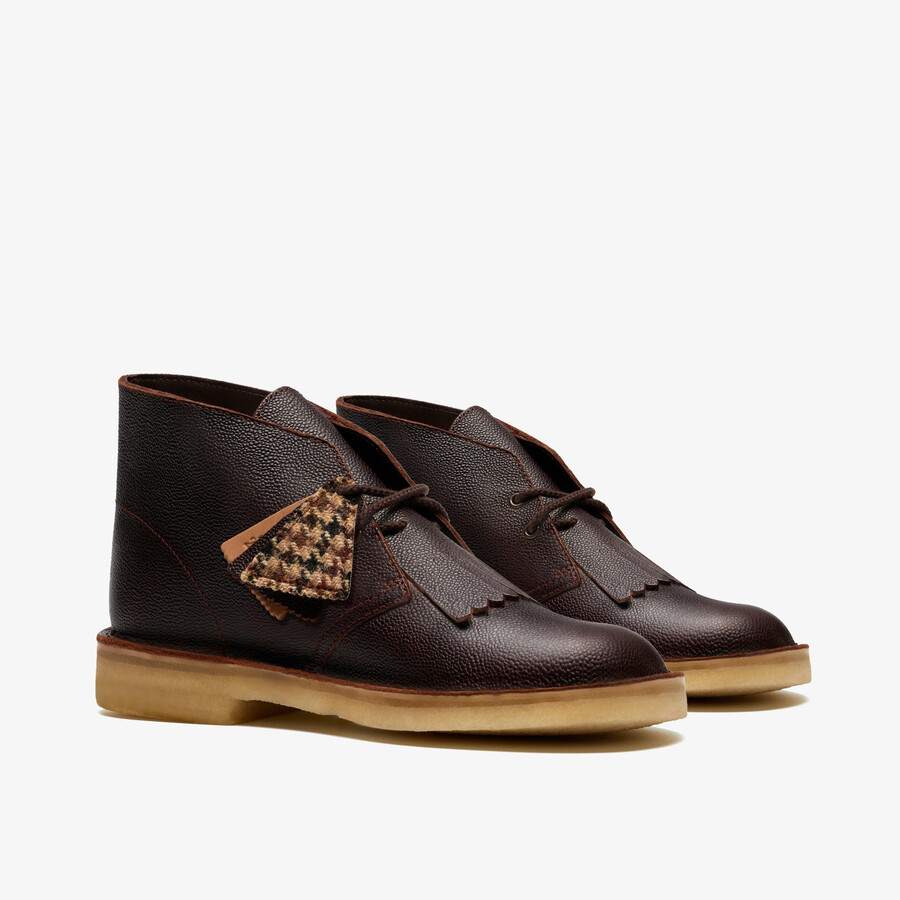 desert boot - bruin schots grainleer