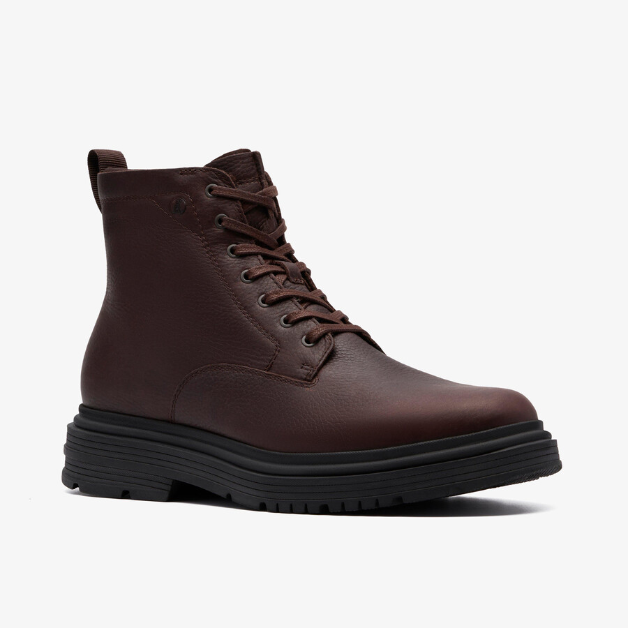 badbury hi waterproof - bruin warmgevoerd leer