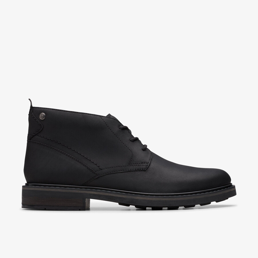 newford mid - zwart leer