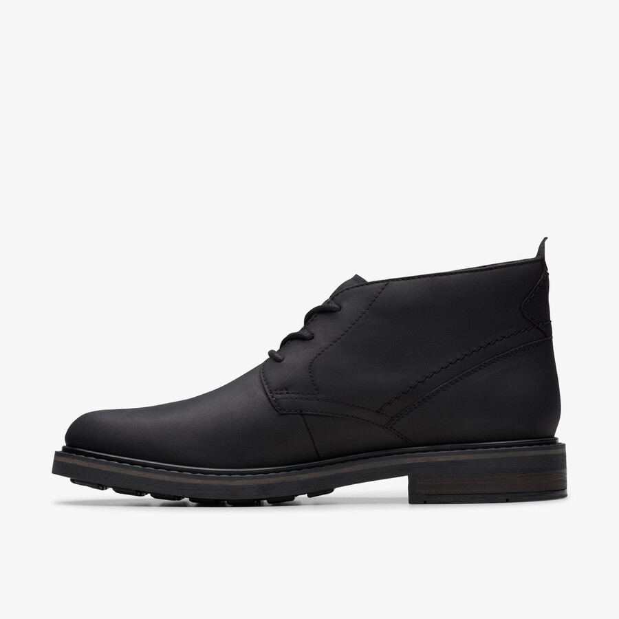 newford mid - zwart leer